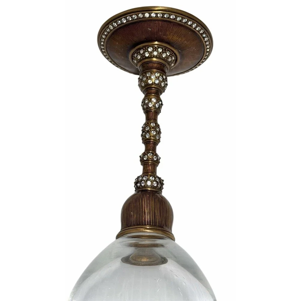 Edgar Berebi Limited Edition Jeweled Wine Goblets Set of 3 Crystal Enamel